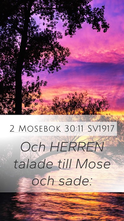 2 Mosebok 30:11 SV1917 Bible Verse Image