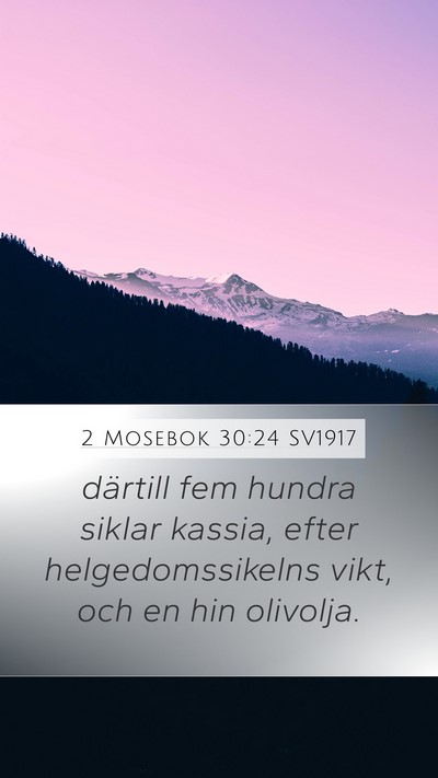2 Mosebok 30:24 SV1917 Bible Verse Image