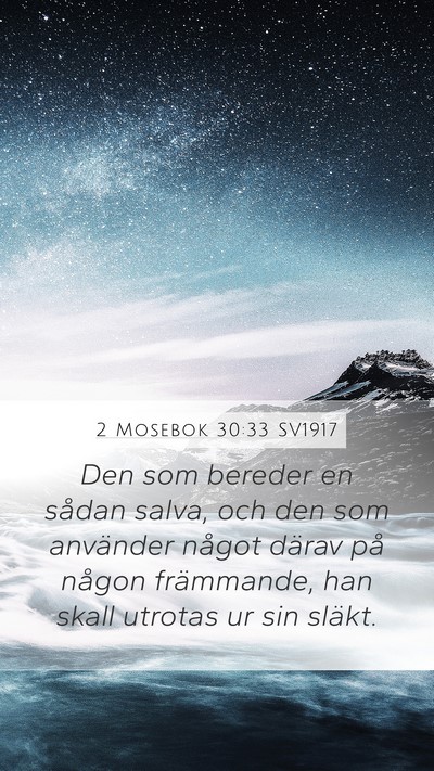 2 Mosebok 30:33 SV1917 Bible Verse Image