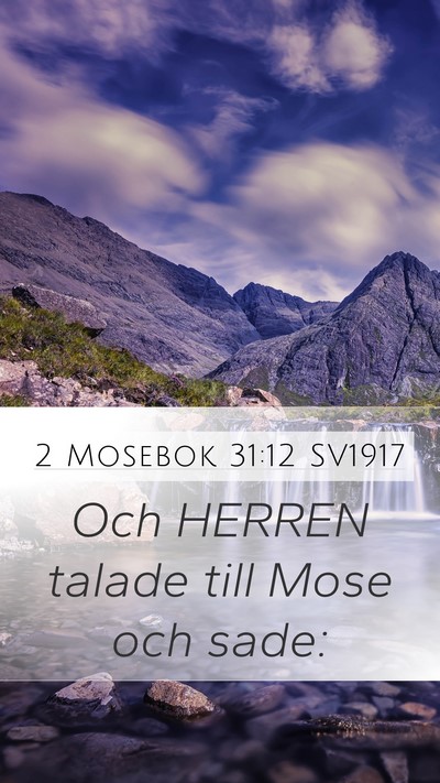 2 Mosebok 31:12 SV1917 Bible Verse Image