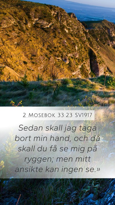 2 Mosebok 33:23 SV1917 Bible Verse Image