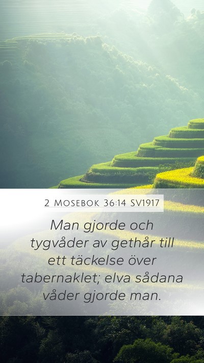 2 Mosebok 36:14 SV1917 Bible Verse Image