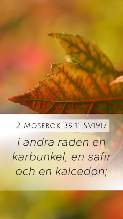 2 Mosebok 39:11 SV1917 Bible Verse Image