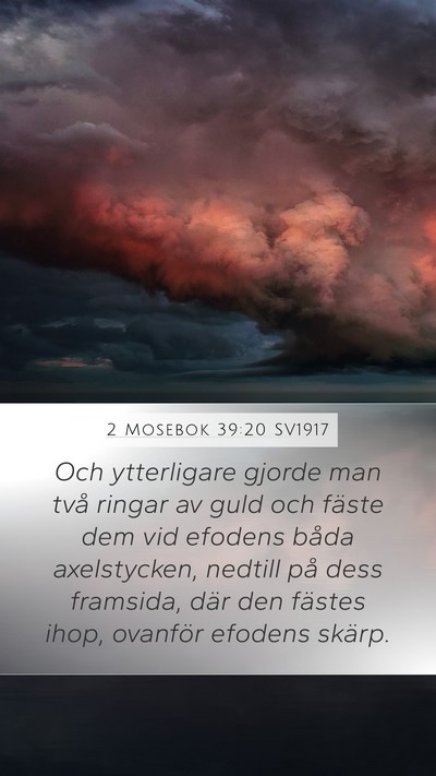 2 Mosebok 39:20 SV1917 Mobile Phone Wallpaper - Och ytterligare gjorde man två ringar av guld - Mobile Bible Verse Wallpaper