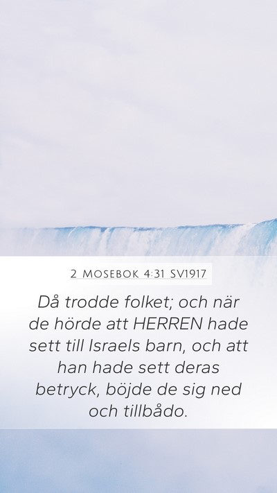 2 Mosebok 4:31 SV1917 Bible Verse Image