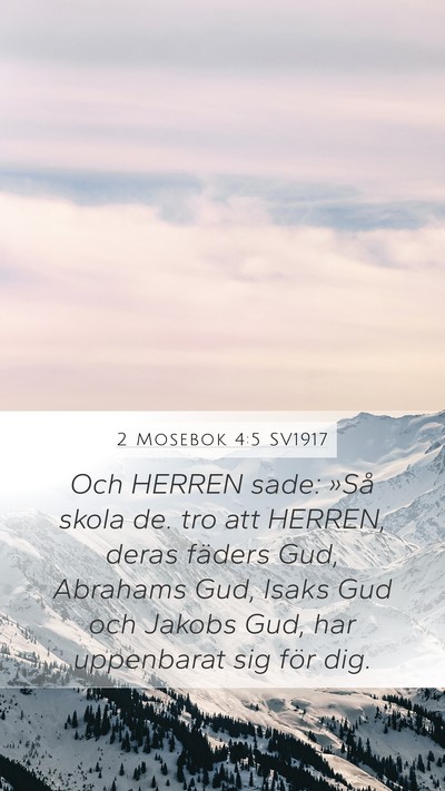 2 Mosebok 4:5 SV1917 Bible Verse Image