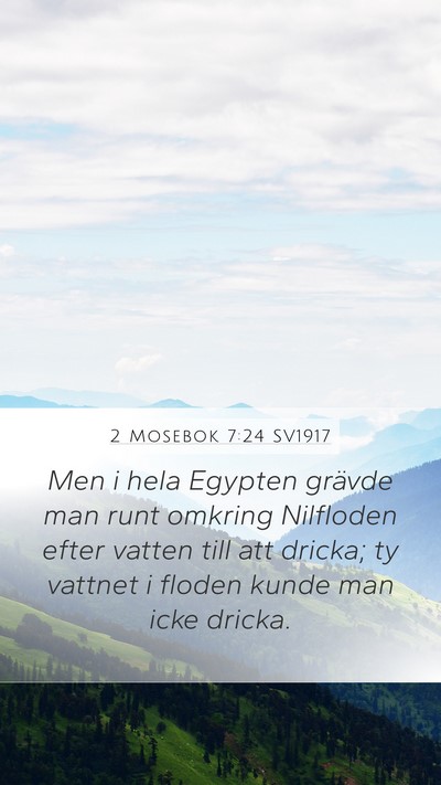 2 Mosebok 7:24 SV1917 Bible Verse Image