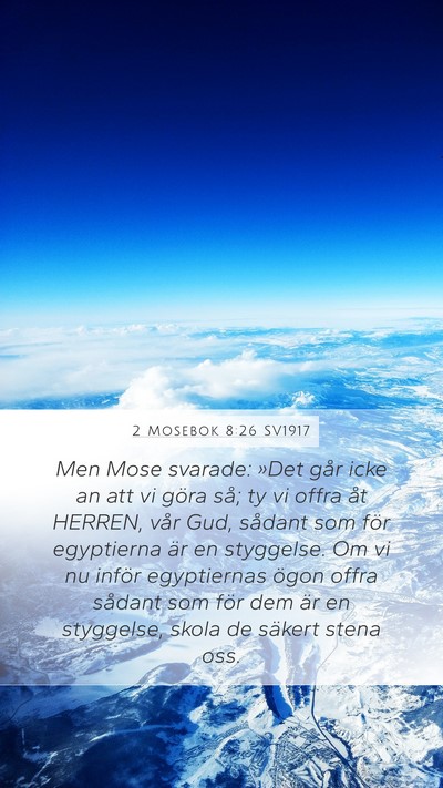 2 Mosebok 8:26 SV1917 Bible Verse Image