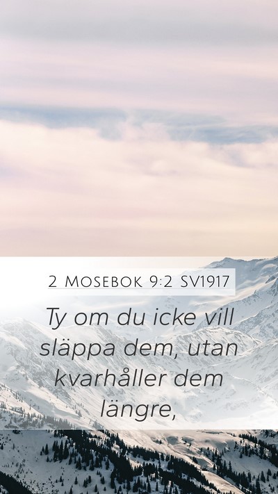 2 Mosebok 9:2 SV1917 Bible Verse Image