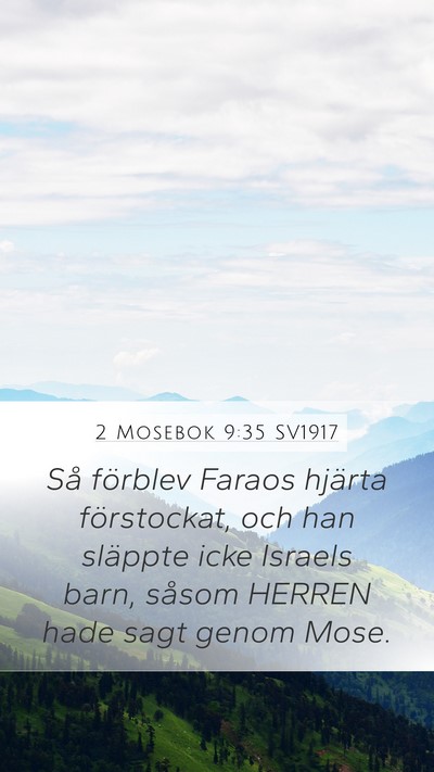2 Mosebok 9:35 SV1917 Bible Verse Image