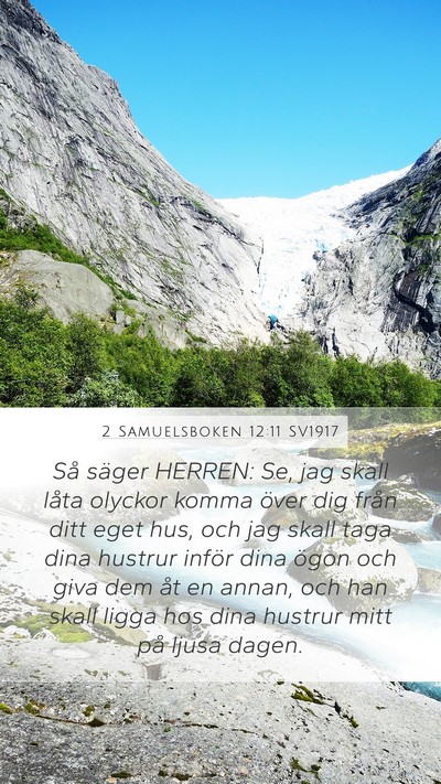 2 Samuelsboken 12:11 SV1917 Bible Verse Image