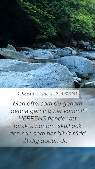 2 Samuelsboken 12:14 SV1917 Bible Verse Image