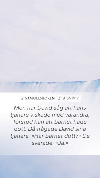 2 Samuelsboken 12:19 SV1917 Bible Verse Image