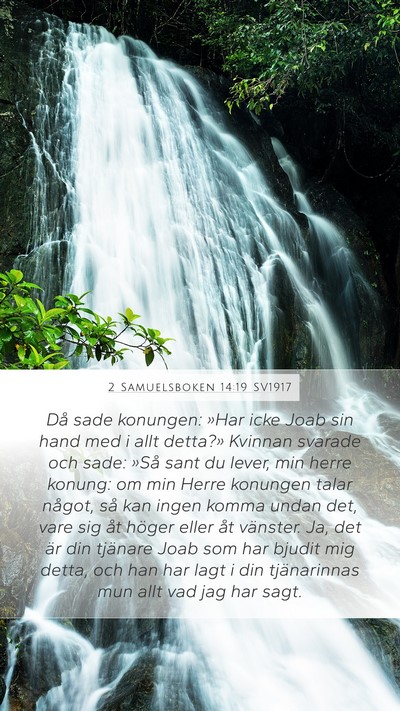 2 Samuelsboken 14:19 SV1917 Bible Verse Image