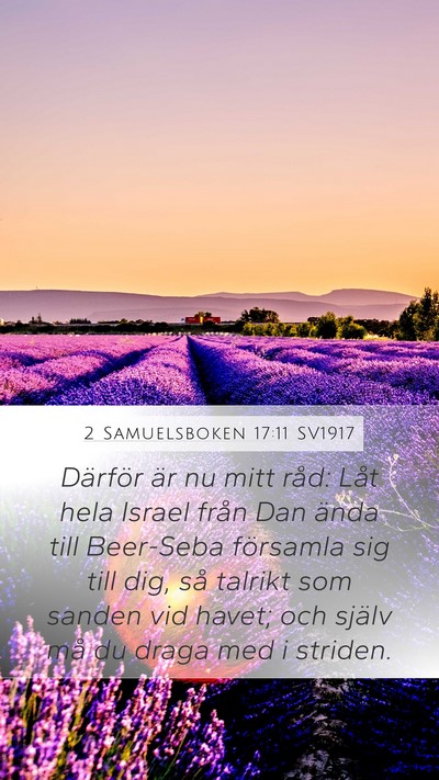 2 Samuelsboken 17:11 SV1917 Bible Verse Image