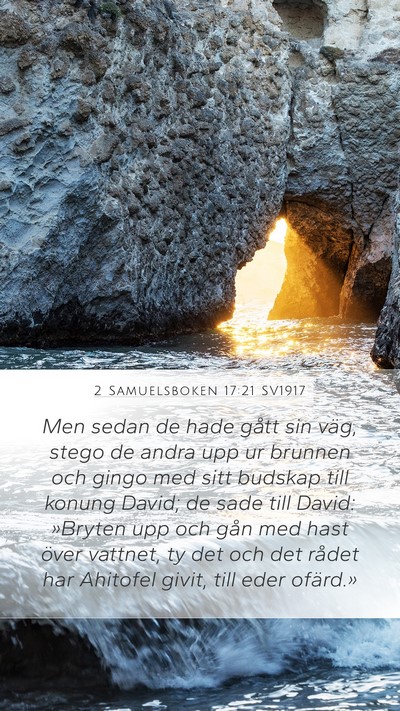 2 Samuelsboken 17:21 SV1917 Bible Verse Image
