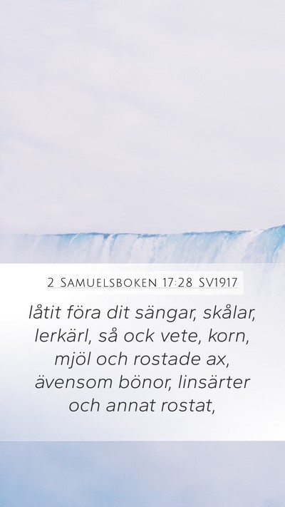 2 Samuelsboken 17:28 SV1917 Bible Verse Image