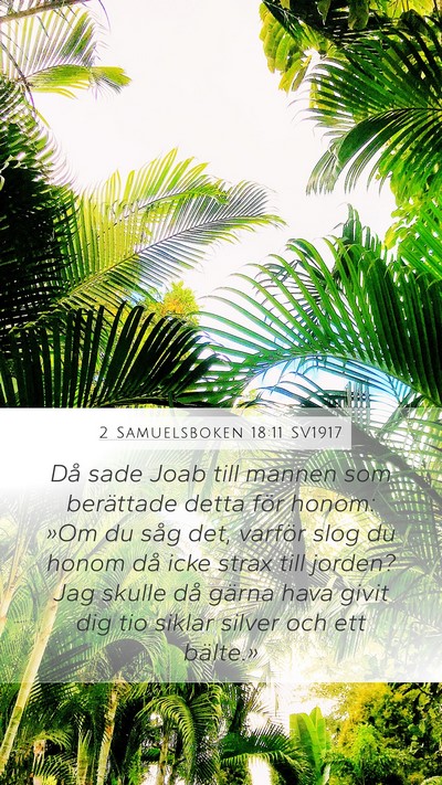2 Samuelsboken 18:11 SV1917 Bible Verse Image