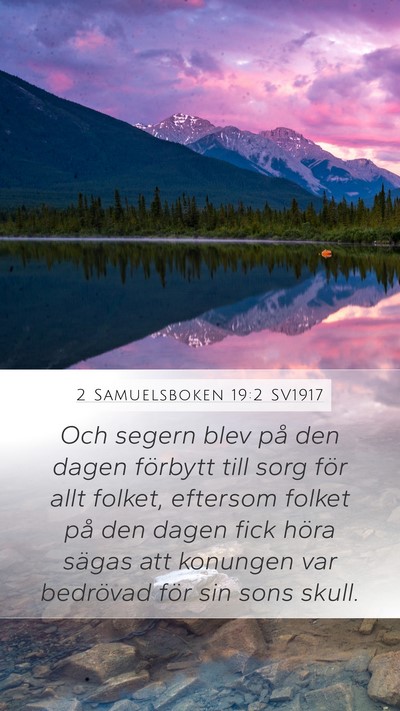 2 Samuelsboken 19:2 SV1917 Bible Verse Image