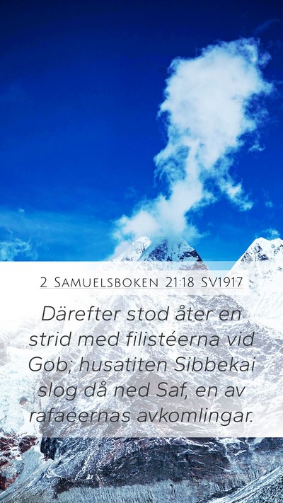 2 Samuelsboken 21:18 SV1917 Bible Verse Image