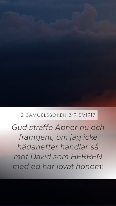 2 Samuelsboken 3:9 SV1917 Bible Verse Image