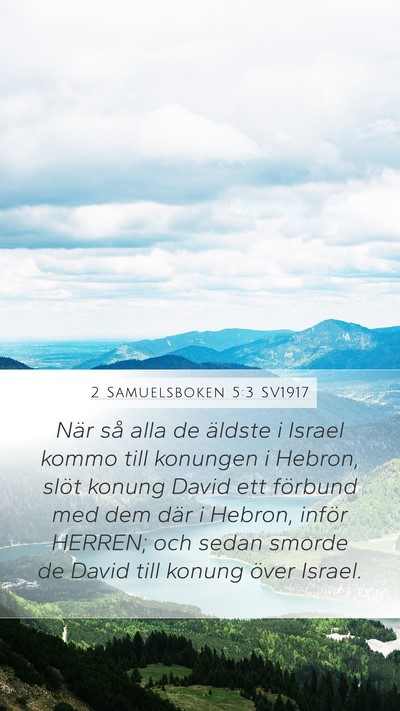 2 Samuelsboken 5:3 SV1917 Bible Verse Image