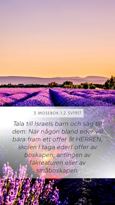 3 Mosebok 1:2 SV1917 Mobile Phone Wallpaper - Tala till Israels barn och säg till dem: När - Mobile Bible Verse Wallpaper