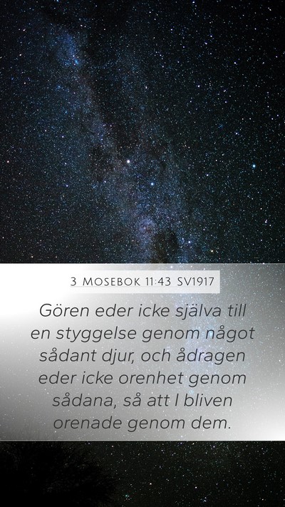 3 Mosebok 11:43 SV1917 Bible Verse Image