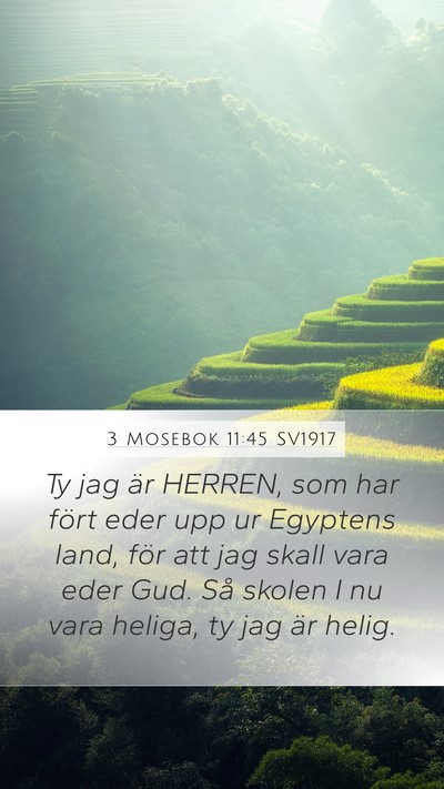 3 Mosebok 11:45 SV1917 Bible Verse Image
