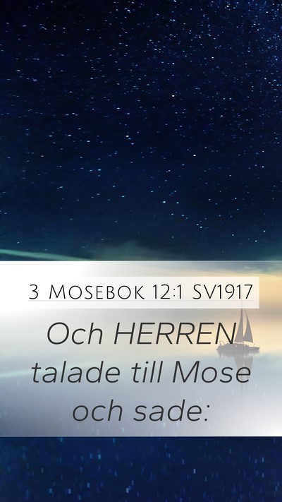 3 Mosebok 12:1 SV1917 Bible Verse Image