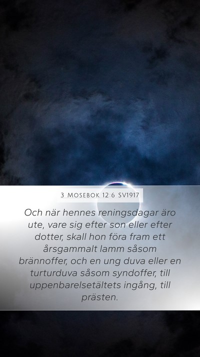 3 Mosebok 12:6 SV1917 Bible Verse Image