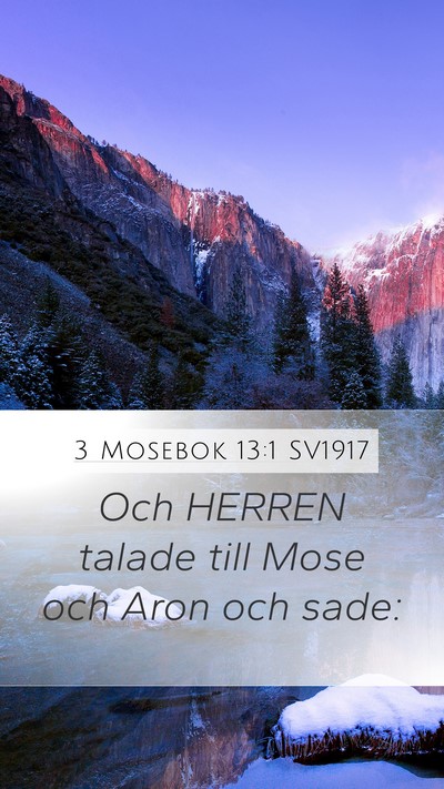 3 Mosebok 13:1 SV1917 Bible Verse Image