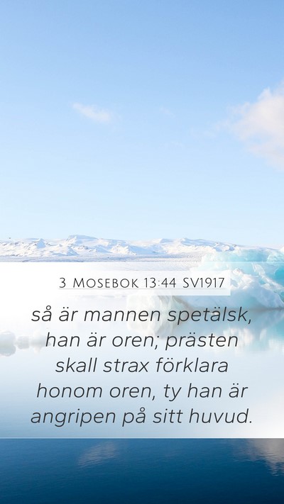 3 Mosebok 13:44 SV1917 Bible Verse Image