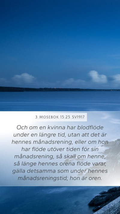 3 Mosebok 15:25 SV1917 Bible Verse Image
