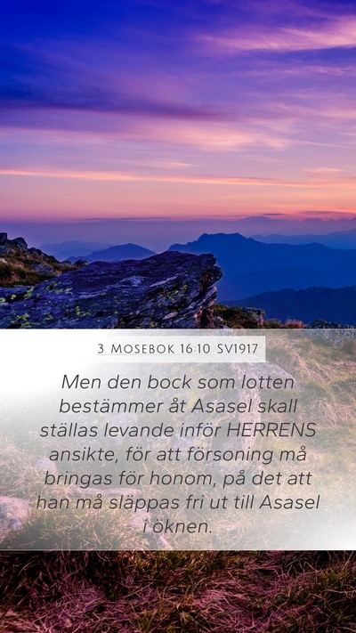 3 Mosebok 16:10 SV1917 Bible Verse Image