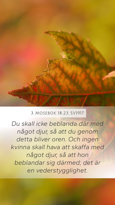 3 Mosebok 18:23 SV1917 Bible Verse Image