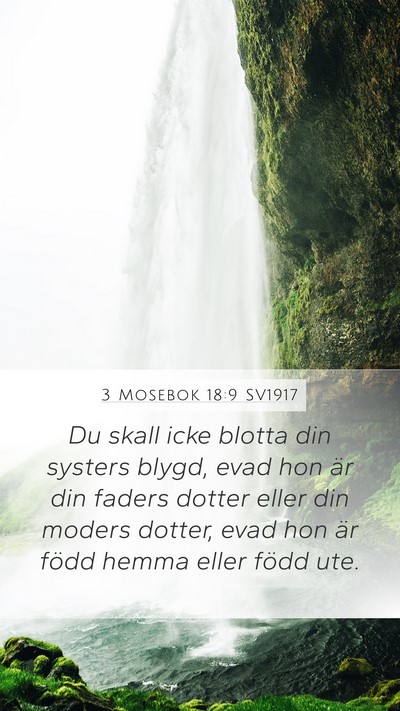 3 Mosebok 18:9 SV1917 Bible Verse Image