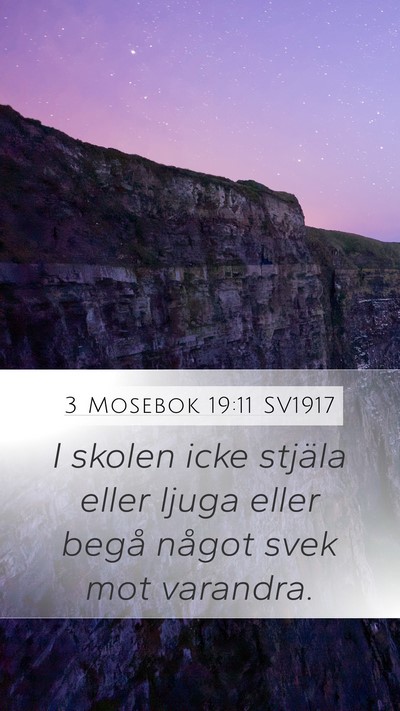 3 Mosebok 19:11 SV1917 Bible Verse Image
