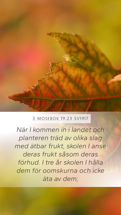 3 Mosebok 19:23 SV1917 Bible Verse Image