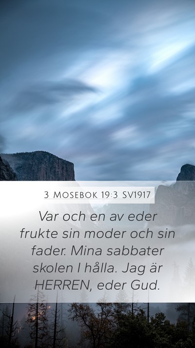3 Mosebok 19:3 SV1917 Bible Verse Image