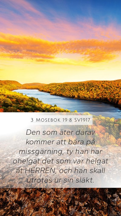 3 Mosebok 19:8 SV1917 Bible Verse Image