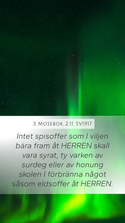 3 Mosebok 2:11 SV1917 Bible Verse Image