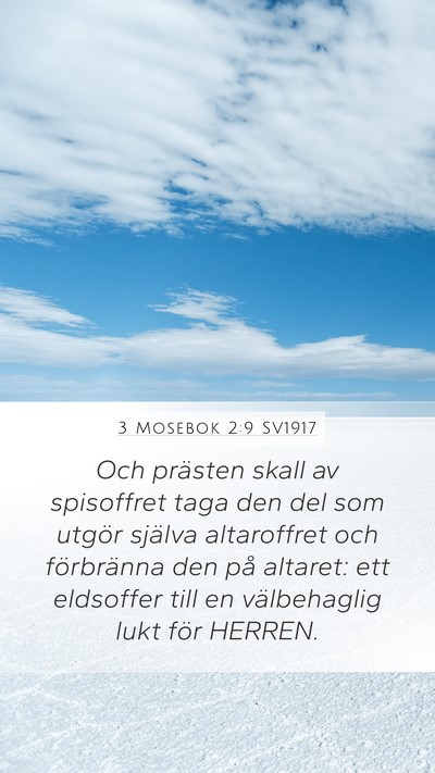 3 Mosebok 2:9 SV1917 Bible Verse Image