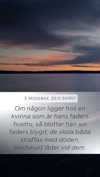 3 Mosebok 20:11 SV1917 Bible Verse Image