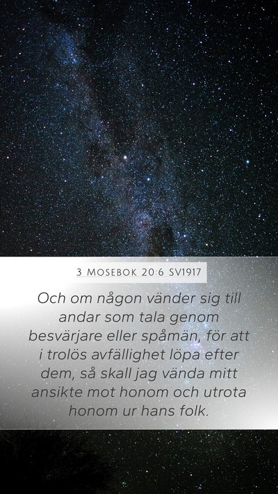 3 Mosebok 20:6 SV1917 Bible Verse Image