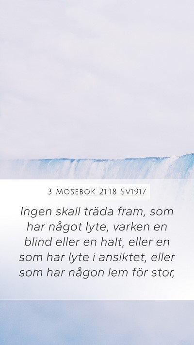 3 Mosebok 21:18 SV1917 Bible Verse Image