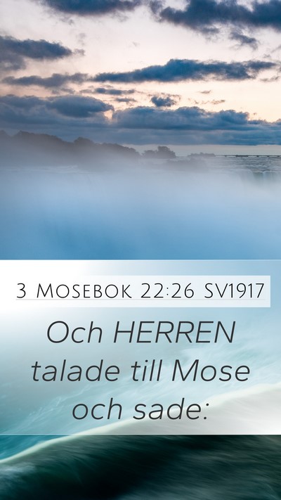3 Mosebok 22:26 SV1917 Mobile Phone Wallpaper - Och HERREN talade till Mose och - Mobile Bible Verse Wallpaper