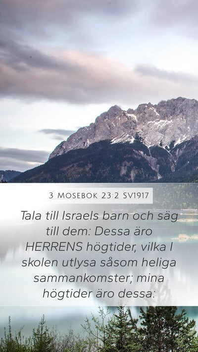 3 Mosebok 23:2 SV1917 Bible Verse Image
