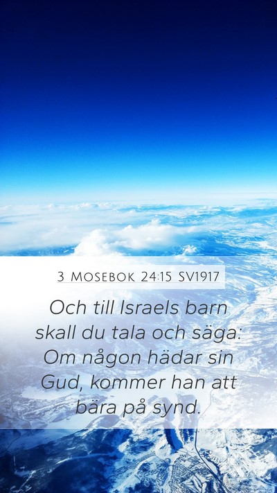 3 Mosebok 24:15 SV1917 Bible Verse Image