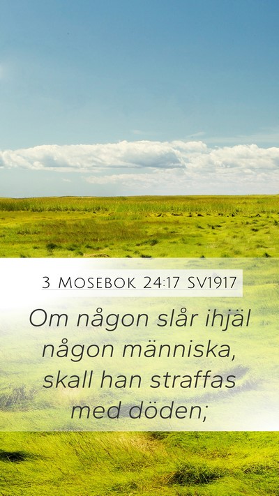 3 Mosebok 24:17 SV1917 Bible Verse Image